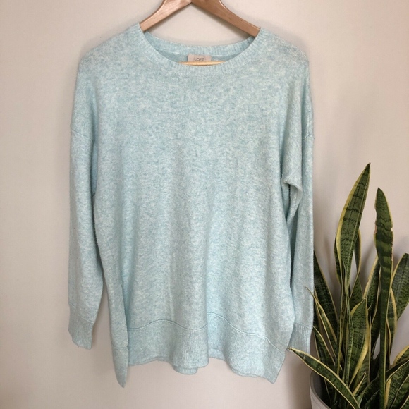 Ann Taylor Loft Light Blue Sweater Side 